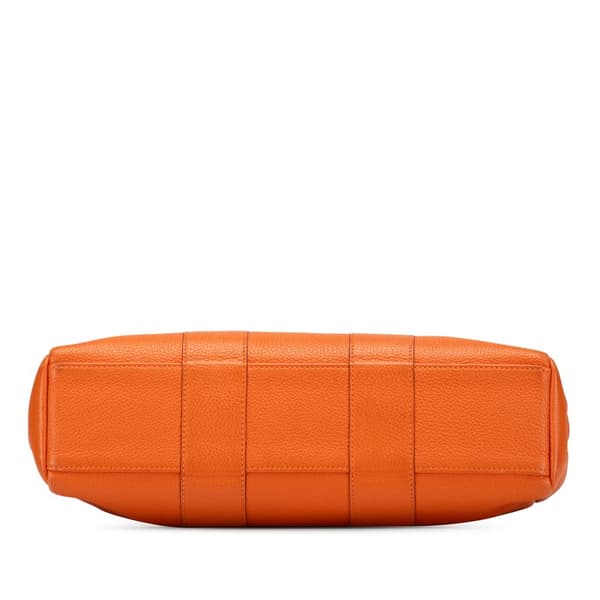 Pre-owned Hermès Togo Fourre Tout PM Orange