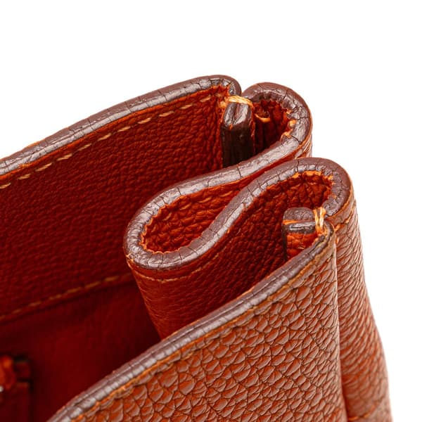 Pre-owned Hermès Togo Fourre Tout PM Orange