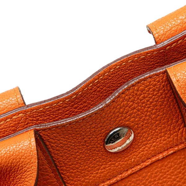 Pre-owned Hermès Togo Fourre Tout PM Orange