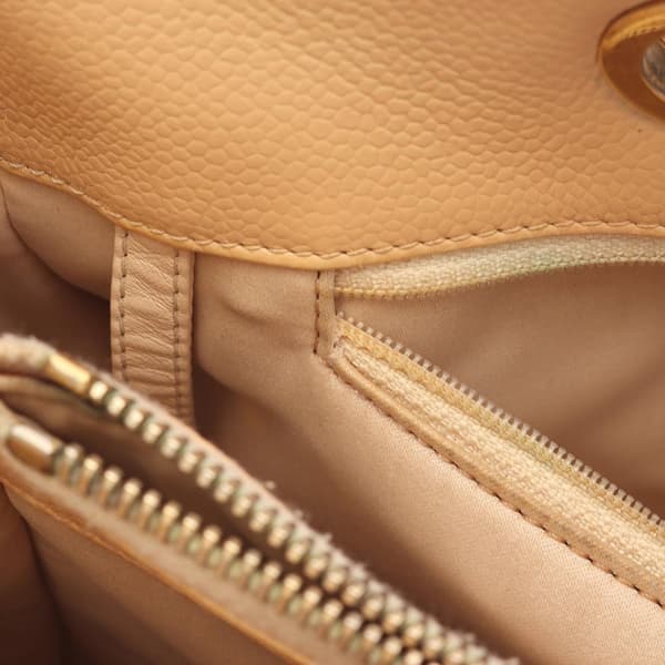 Pre-owned Chanel Caviar Grand Shopping Tote Brown