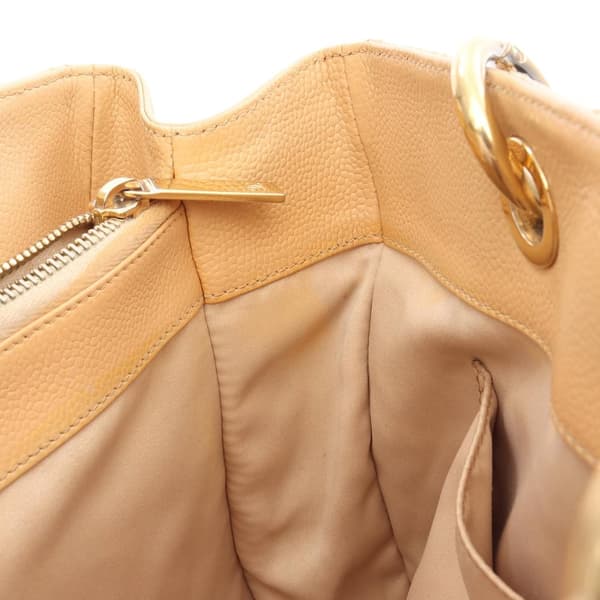 Pre-owned Chanel Caviar Grand Shopping Tote Brown