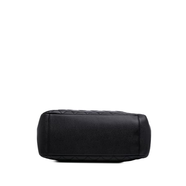 Pre-owned Chanel Caviar Grand Shopping Tote Black