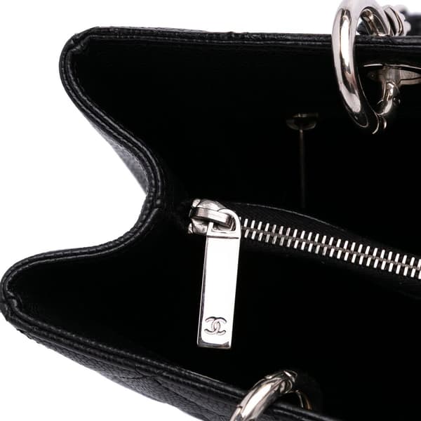 Pre-owned Chanel Caviar Grand Shopping Tote Black
