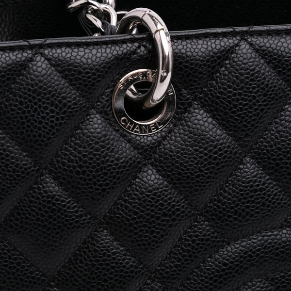Pre-owned Chanel Caviar Grand Shopping Tote Black