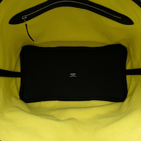 Pre-owned Hermès Toile Pursangle Tote Yellow