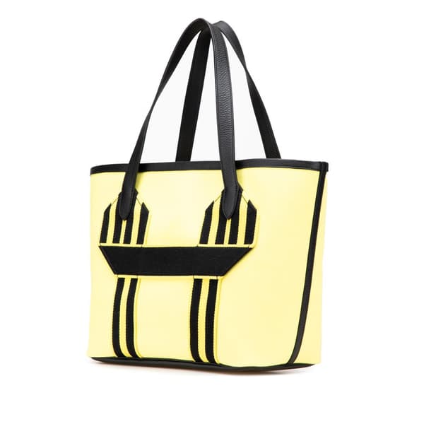 Pre-owned Hermès Toile Pursangle Tote Yellow