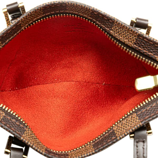 Pre-owned Louis Vuitton Damier Ebene Manosque GM Brown