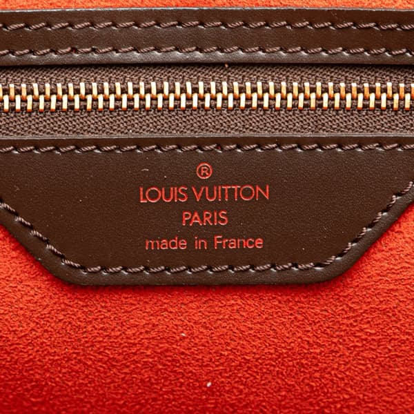 Pre-owned Louis Vuitton Damier Ebene Manosque GM Brown