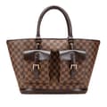 Pikkukuva 1 / 10: Pre-owned Louis Vuitton Damier Ebene Manosque GM Brown