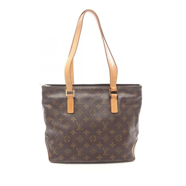 Pre-owned Louis Vuitton Monogram Cabas Piano Brown