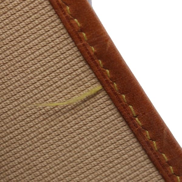 Pre-owned Louis Vuitton LOUIS VUITTON Deauville Bowling Vanity Handbag M47270 Monogram PVC coated canvas leather Brown Used Women