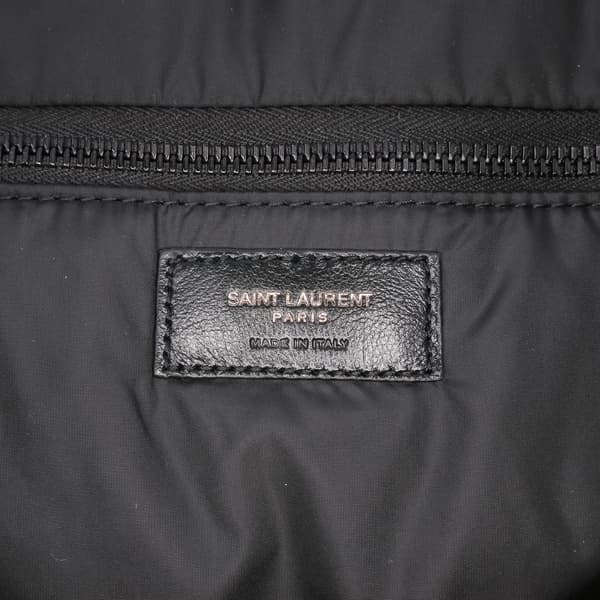 Pre-owned Saint Laurent Nylon Puffer Tote Black