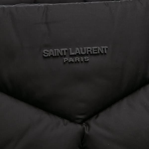 Pre-owned Saint Laurent Nylon Puffer Tote Black
