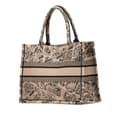 Miniatyrbilde 2 av 9: Pre-owned Dior Medium Embroidered Canvas Plan de Paris Book Tote Brown