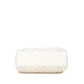 Miniatyrbillede 3 af 10: Pre-owned Bottega Veneta Medium Intrecciato Stitched Double Chain Tote White