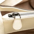 Miniatyrbillede 8 af 10: Pre-owned Bottega Veneta Medium Intrecciato Stitched Double Chain Tote White