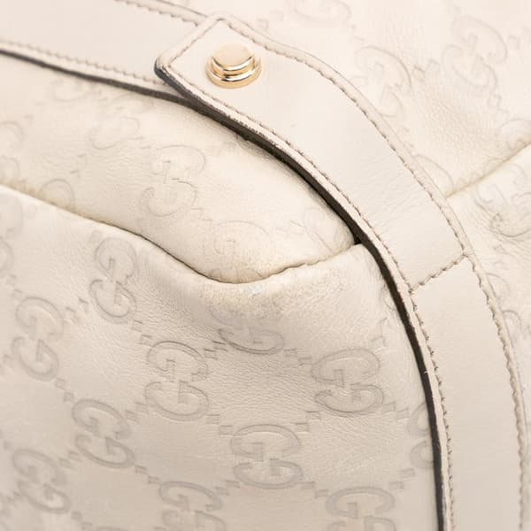 Pre-owned Gucci Medium Guccissima Abbey D Ring Tote Brown