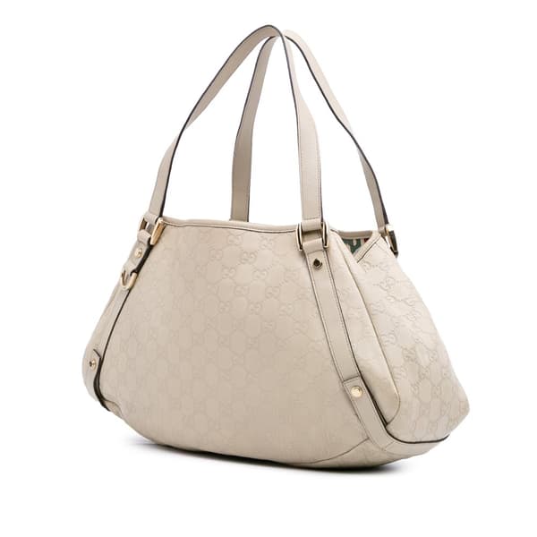 Pre-owned Gucci Medium Guccissima Abbey D Ring Tote Brown