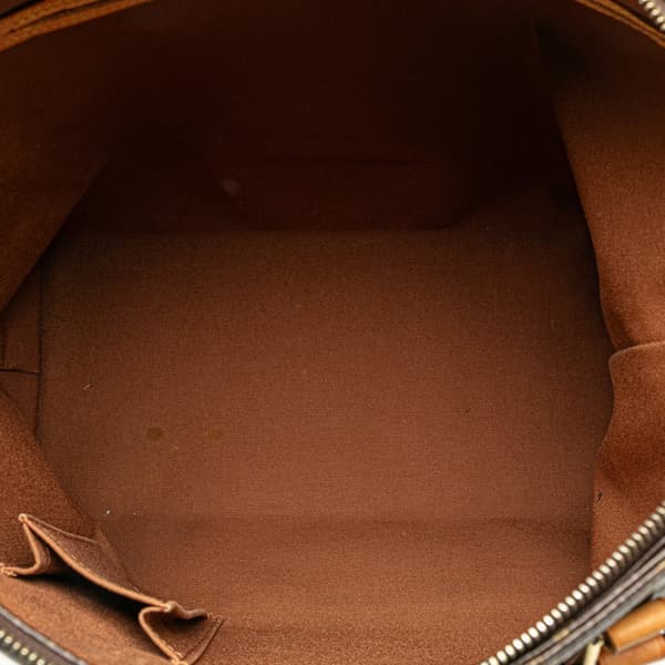Pre-owned Louis Vuitton Monogram Cabas Mezzo Brown