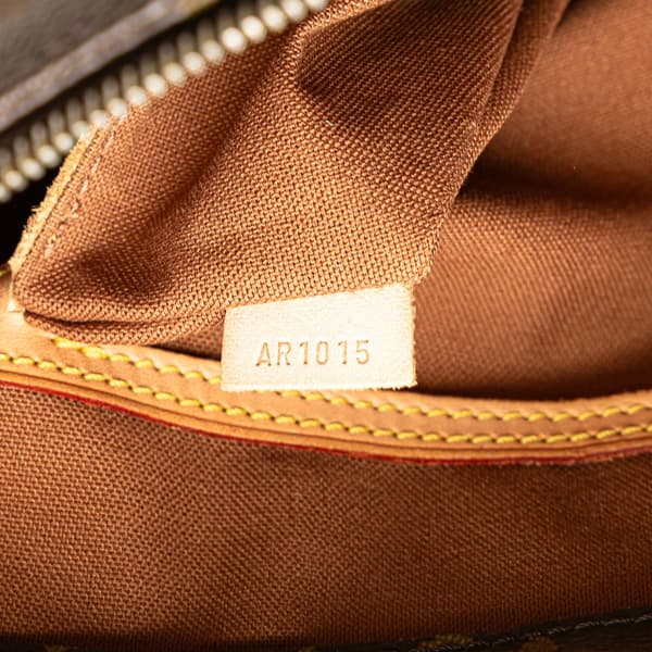 Pre-owned Louis Vuitton Monogram Cabas Mezzo Brown