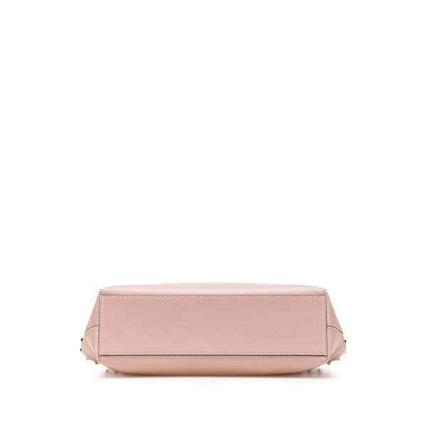 Pre-owned Valentino Leather Rockstud Tote Pink