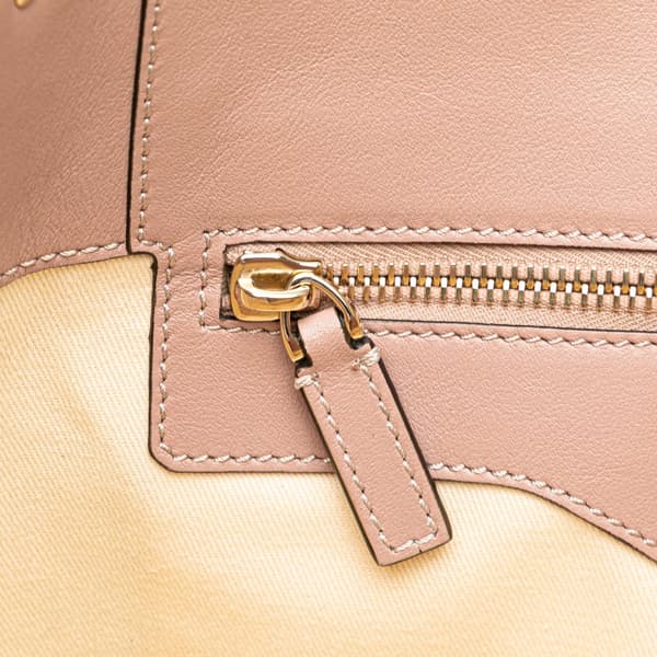 Pre-owned Valentino Leather Rockstud Tote Pink