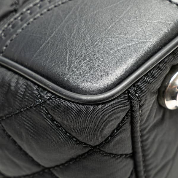 Pre-owned Chanel Paris New York Quilted Nylon Tote Black
