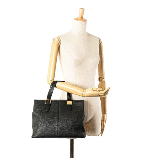 Pre-owned Burberry Leather Tote Black