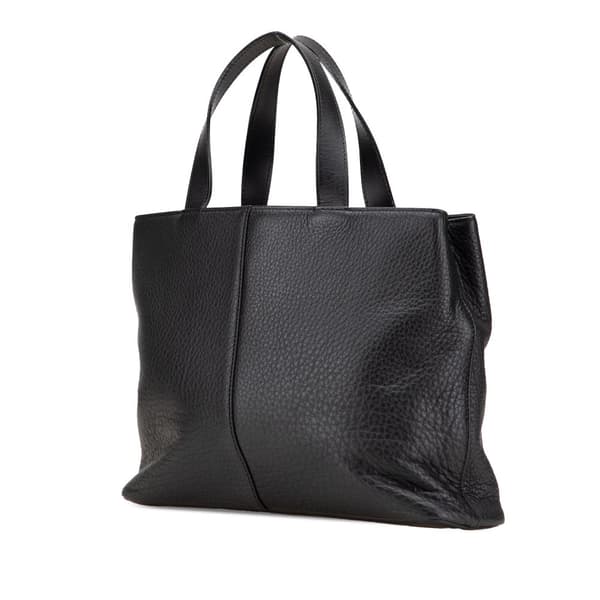 Pre-owned Burberry Leather Tote Black