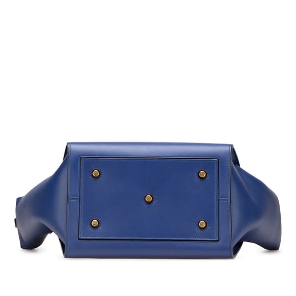 Pre-owned Celine Medium Smooth Calfskin Tie Knot Tote Blue