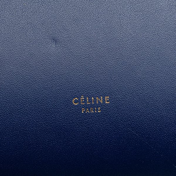 Pre-owned Celine Medium Smooth Calfskin Tie Knot Tote Blue