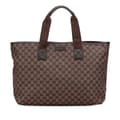 Miniatyrbild 1 av 10: Pre-owned Gucci GG Canvas Tote Brown