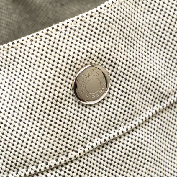 Pre-owned Hermès Canvas Fourre Tout MM Gray