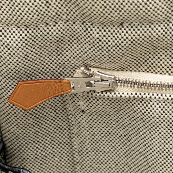 Pre-owned Hermès Canvas Fourre Tout MM Gray