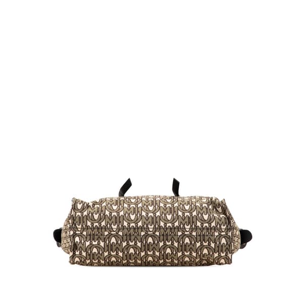 Pre-owned Miu Miu Canvas Monogram Tote Brown