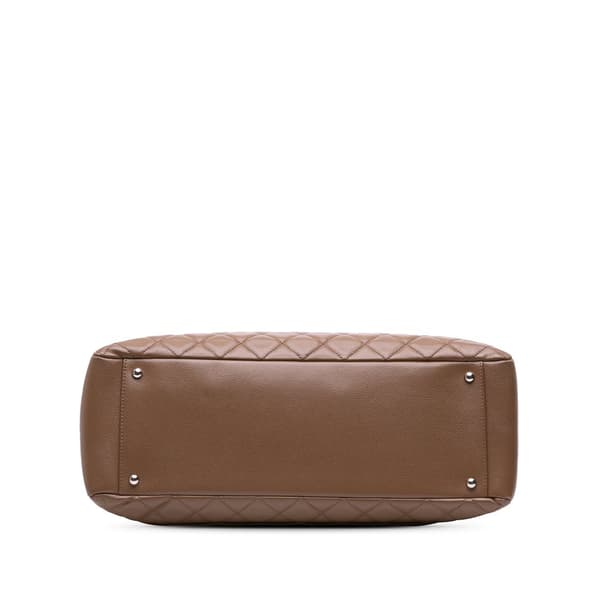 Pre-owned Chanel Caviar Grand Shopping Tote XL Brown