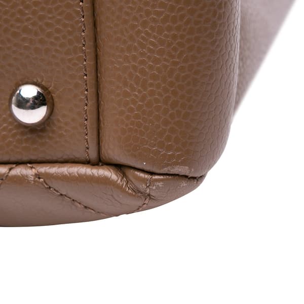 Pre-owned Chanel Caviar Grand Shopping Tote XL Brown