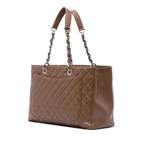 Pre-owned Chanel Caviar Grand Shopping Tote XL Brown