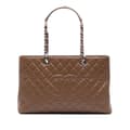Miniatyrbilde 1 av 10: Pre-owned Chanel Caviar Grand Shopping Tote XL Brown