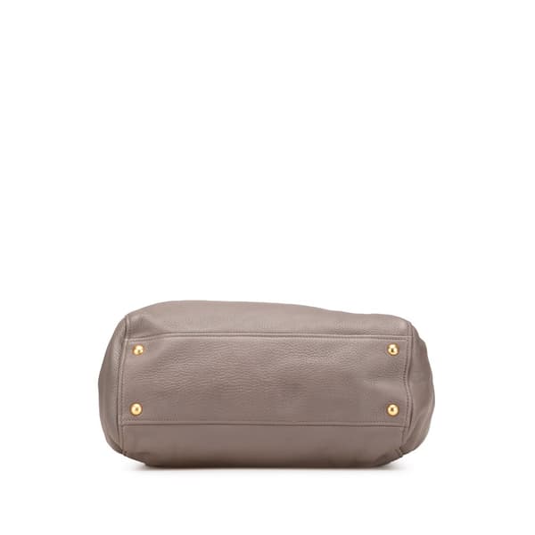 Pre-owned Prada Cervo Tote Brown
