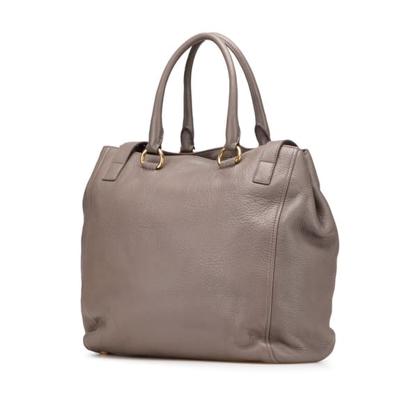 Pre-owned Prada Cervo Tote Brown