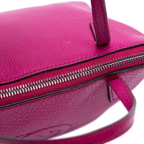 Pre-owned Gucci Kids Mini Leather Soho Tote Pink