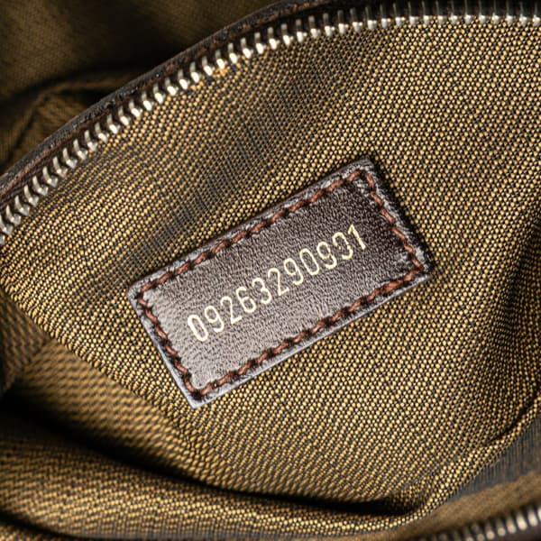 Pre-owned Fendi Small Zucca Canvas Twins Tote Brown