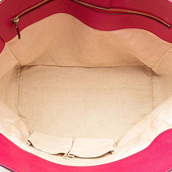 Pre-owned Gucci Medium Leather Swing Tote Pink