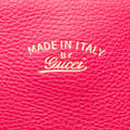 Miniatyrbild 5 av 10: Pre-owned Gucci Medium Leather Swing Tote Pink