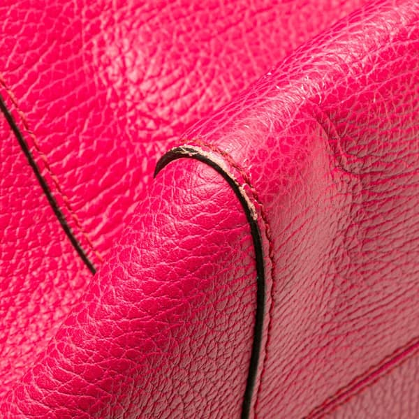 Pre-owned Gucci Medium Leather Swing Tote Pink