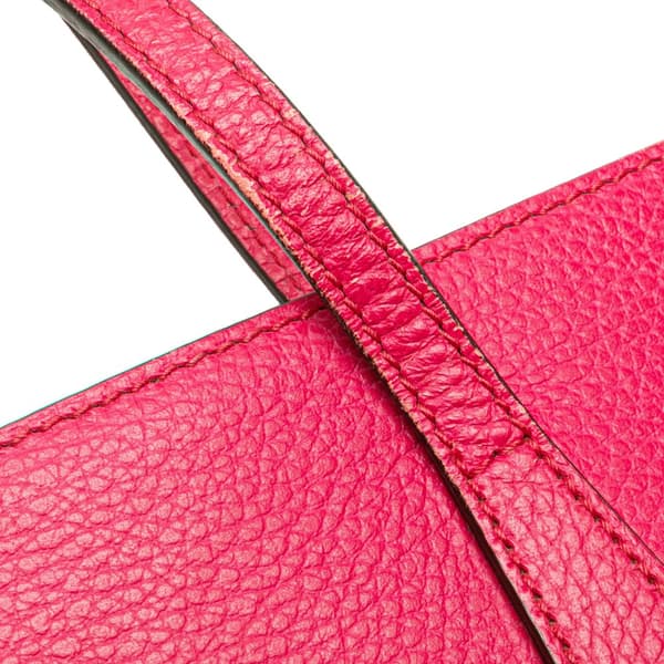 Pre-owned Gucci Medium Leather Swing Tote Pink