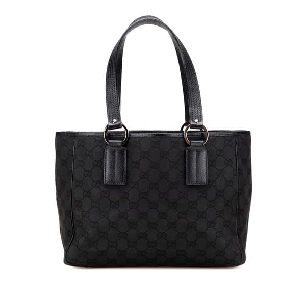 Pre-owned Gucci GG Canvas Tote Black