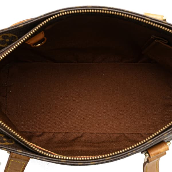 Pre-owned Louis Vuitton Monogram Cabas Piano Brown
