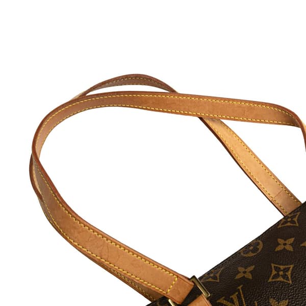 Pre-owned Louis Vuitton Monogram Cabas Piano Brown